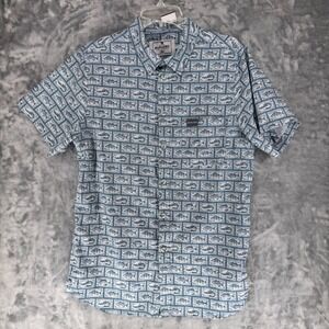 Burlebo Performance Angler's Choice Button Up Shirt Men's medium